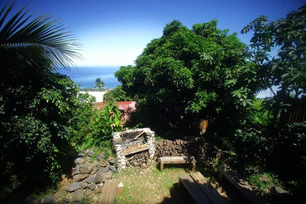 Bungalow Ecologique Avec Toilettes Seches Leu Kabanon Vue Mer Saint-Leu Exterior foto
